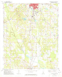 Louisville South Mississippi Historical topographic map, 1:24000 scale, 7.5 X 7.5 Minute, Year 1972