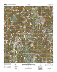 Lucedale Mississippi Historical topographic map, 1:24000 scale, 7.5 X 7.5 Minute, Year 2012