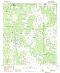 Lucedale Mississippi Historical topographic map, 1:24000 scale, 7.5 X 7.5 Minute, Year 1982