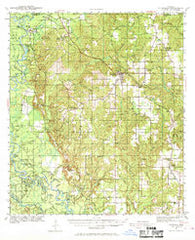 Lucedale Mississippi Historical topographic map, 1:62500 scale, 15 X 15 Minute, Year 1941