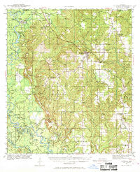 Lucedale Mississippi Historical topographic map, 1:62500 scale, 15 X 15 Minute, Year 1941