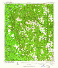 Lucedale Mississippi Historical topographic map, 1:62500 scale, 15 X 15 Minute, Year 1941