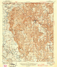 Lucedale Mississippi Historical topographic map, 1:62500 scale, 15 X 15 Minute, Year 1943