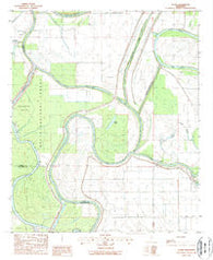 Lucre Mississippi Historical topographic map, 1:24000 scale, 7.5 X 7.5 Minute, Year 1988