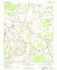 Lula Mississippi Historical topographic map, 1:24000 scale, 7.5 X 7.5 Minute, Year 1969