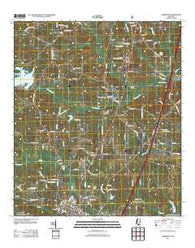 Lumberton Mississippi Historical topographic map, 1:24000 scale, 7.5 X 7.5 Minute, Year 2012