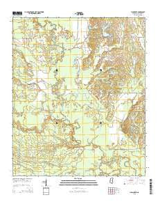 Lynn Creek Mississippi Current topographic map, 1:24000 scale, 7.5 X 7.5 Minute, Year 2015