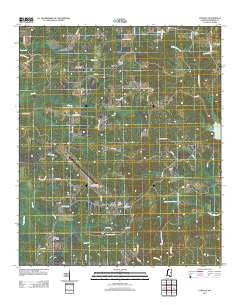 Lynville Mississippi Historical topographic map, 1:24000 scale, 7.5 X 7.5 Minute, Year 2012