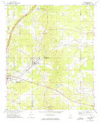 Maben Mississippi Historical topographic map, 1:24000 scale, 7.5 X 7.5 Minute, Year 1972