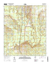 Macon Mississippi Current topographic map, 1:24000 scale, 7.5 X 7.5 Minute, Year 2015