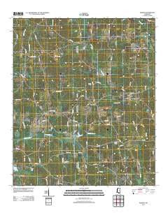 Madden Mississippi Historical topographic map, 1:24000 scale, 7.5 X 7.5 Minute, Year 2012