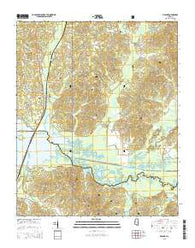 Malone Mississippi Current topographic map, 1:24000 scale, 7.5 X 7.5 Minute, Year 2015