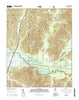 Malone Mississippi Current topographic map, 1:24000 scale, 7.5 X 7.5 Minute, Year 2015