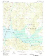 Malone Mississippi Historical topographic map, 1:24000 scale, 7.5 X 7.5 Minute, Year 1982