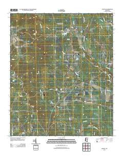 Mantee Mississippi Historical topographic map, 1:24000 scale, 7.5 X 7.5 Minute, Year 2012
