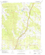 Mantee Mississippi Historical topographic map, 1:24000 scale, 7.5 X 7.5 Minute, Year 1972