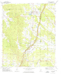 Mantee Mississippi Historical topographic map, 1:24000 scale, 7.5 X 7.5 Minute, Year 1972