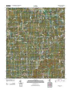 Marianna Mississippi Historical topographic map, 1:24000 scale, 7.5 X 7.5 Minute, Year 2012