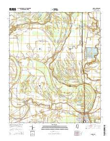 Marks Mississippi Current topographic map, 1:24000 scale, 7.5 X 7.5 Minute, Year 2015