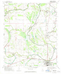Marks Mississippi Historical topographic map, 1:24000 scale, 7.5 X 7.5 Minute, Year 1969