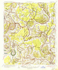 Marks Mississippi Historical topographic map, 1:62500 scale, 15 X 15 Minute, Year 1935