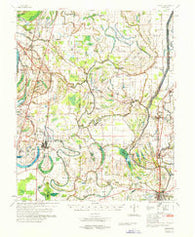 Marks Mississippi Historical topographic map, 1:62500 scale, 15 X 15 Minute, Year 1970