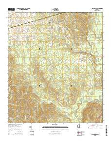 Matherville Mississippi Current topographic map, 1:24000 scale, 7.5 X 7.5 Minute, Year 2015