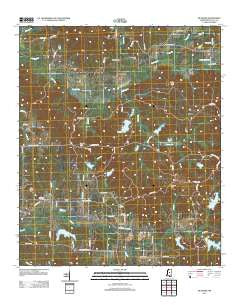 McAdams Mississippi Historical topographic map, 1:24000 scale, 7.5 X 7.5 Minute, Year 2012