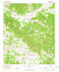 McAdams Mississippi Historical topographic map, 1:24000 scale, 7.5 X 7.5 Minute, Year 1964