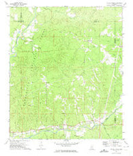 McCall Creek Mississippi Historical topographic map, 1:24000 scale, 7.5 X 7.5 Minute, Year 1972