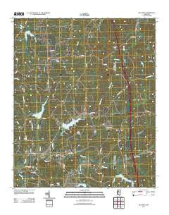 McCarley Mississippi Historical topographic map, 1:24000 scale, 7.5 X 7.5 Minute, Year 2012