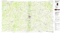 McComb Mississippi Historical topographic map, 1:100000 scale, 30 X 60 Minute, Year 1984