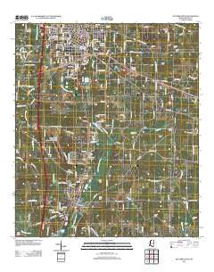 McComb South Mississippi Historical topographic map, 1:24000 scale, 7.5 X 7.5 Minute, Year 2012