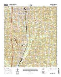 McComb South Mississippi Current topographic map, 1:24000 scale, 7.5 X 7.5 Minute, Year 2015
