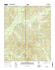 McCool Mississippi Current topographic map, 1:24000 scale, 7.5 X 7.5 Minute, Year 2015