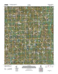 McDonald Mississippi Historical topographic map, 1:24000 scale, 7.5 X 7.5 Minute, Year 2012
