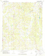 McDonald Mississippi Historical topographic map, 1:24000 scale, 7.5 X 7.5 Minute, Year 1972