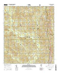 McHenry Mississippi Current topographic map, 1:24000 scale, 7.5 X 7.5 Minute, Year 2015