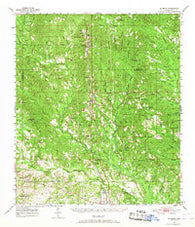 McHenry Mississippi Historical topographic map, 1:62500 scale, 15 X 15 Minute, Year 1954