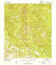 McHenry Mississippi Historical topographic map, 1:62500 scale, 15 X 15 Minute, Year 1954