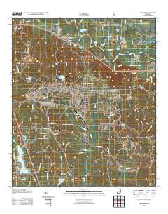 McLaurin Mississippi Historical topographic map, 1:24000 scale, 7.5 X 7.5 Minute, Year 2012
