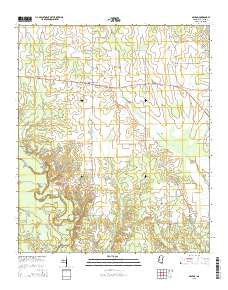 McLeod Mississippi Current topographic map, 1:24000 scale, 7.5 X 7.5 Minute, Year 2015