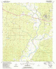 Meadville Mississippi Historical topographic map, 1:24000 scale, 7.5 X 7.5 Minute, Year 1988
