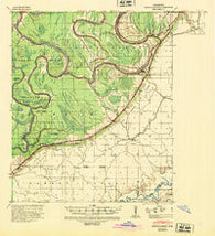 Mechanicsburg Mississippi Historical topographic map, 1:62500 scale, 15 X 15 Minute, Year 1940