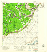 Mechanicsburg Mississippi Historical topographic map, 1:62500 scale, 15 X 15 Minute, Year 1940