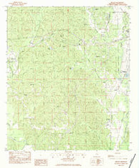 Meehan Mississippi Historical topographic map, 1:24000 scale, 7.5 X 7.5 Minute, Year 1982