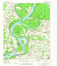 Mellwood Arkansas Historical topographic map, 1:62500 scale, 15 X 15 Minute, Year 1961