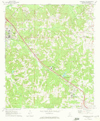 Mendenhall East Mississippi Historical topographic map, 1:24000 scale, 7.5 X 7.5 Minute, Year 1970