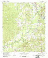Mendenhall West Mississippi Historical topographic map, 1:24000 scale, 7.5 X 7.5 Minute, Year 1970