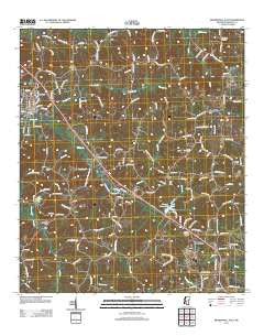 Mendenhall East Mississippi Historical topographic map, 1:24000 scale, 7.5 X 7.5 Minute, Year 2012